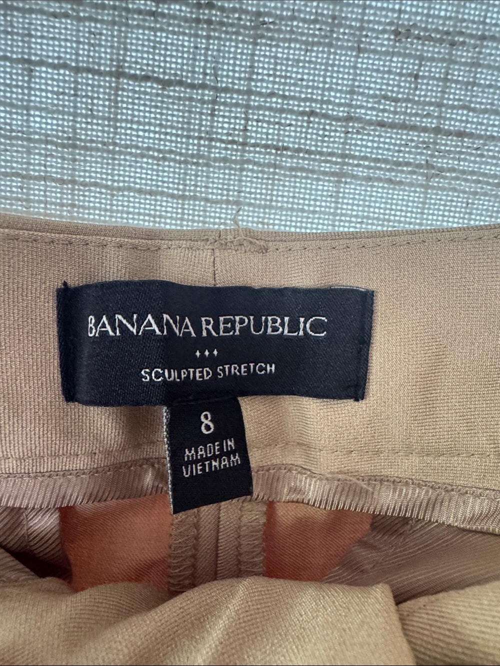 BANANA REPUBLIC Bootcut High-Rise Sculpted Camel Trouser Size 8 - Picture 5 of 8